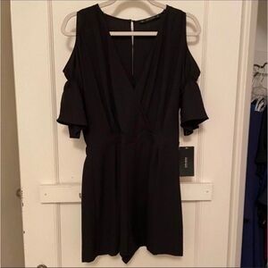 Zara Black Cold Shoulder Dress